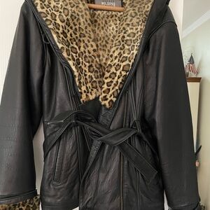 Leather Coat Small